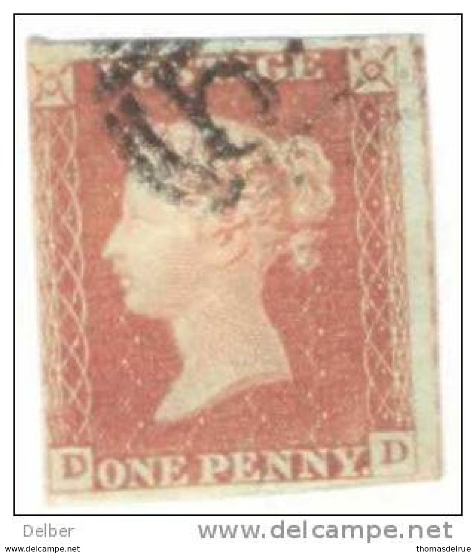 _A674: Penny Red : Imperf. SG#8-12 :  D__D - Used Stamps