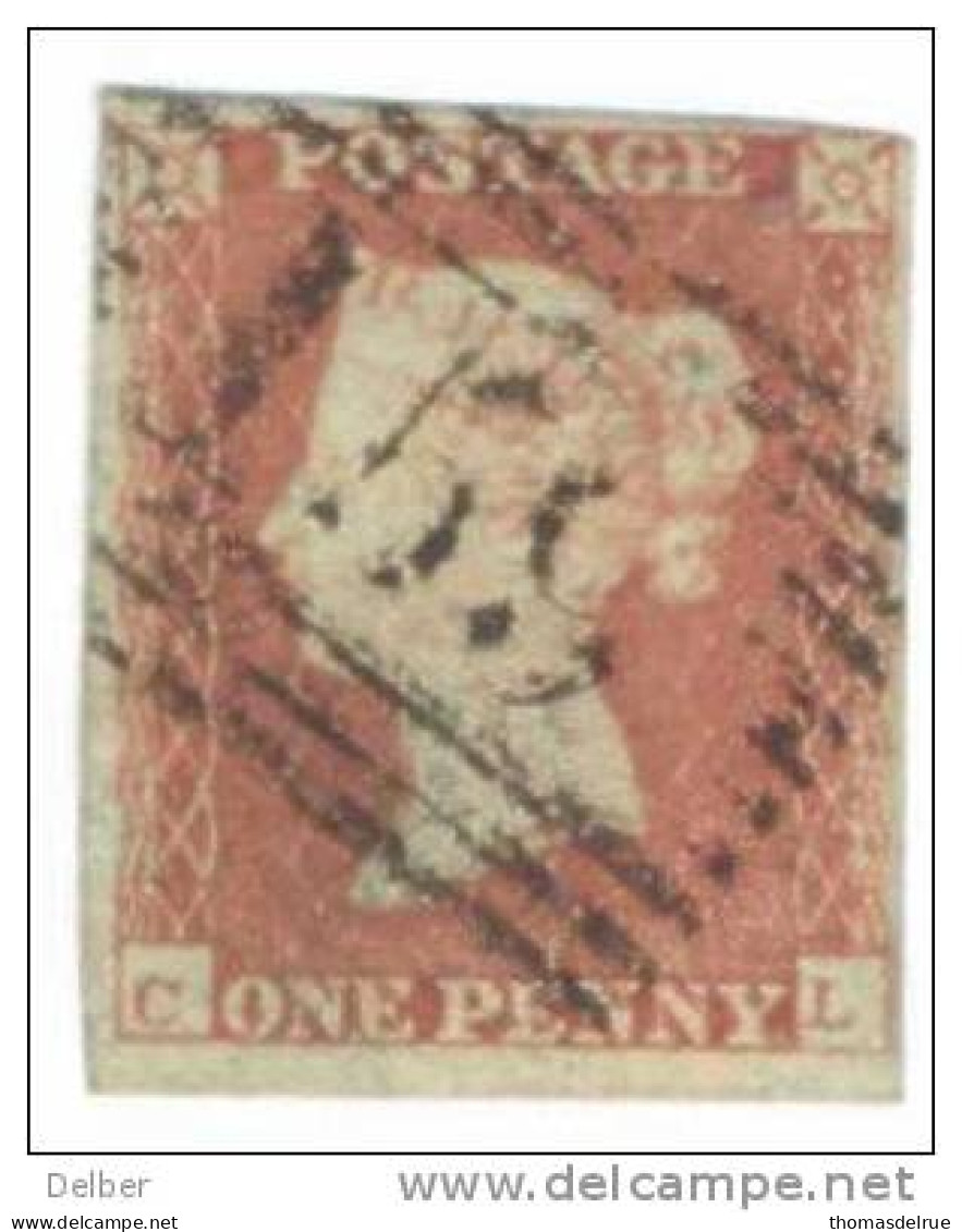 _A679: Penny Red : Imperf. SG#8-12 :  C__L - Used Stamps