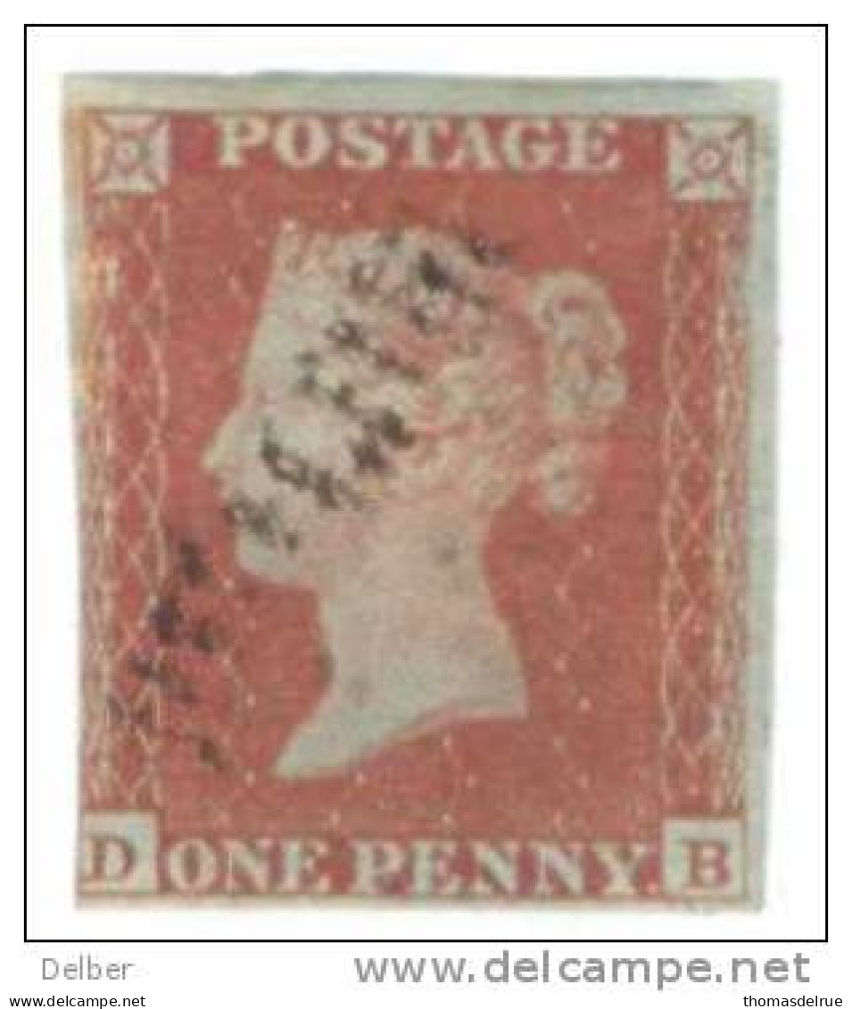 _A676: Penny Red : Imperf. SG#8-12 :  D__B - Used Stamps