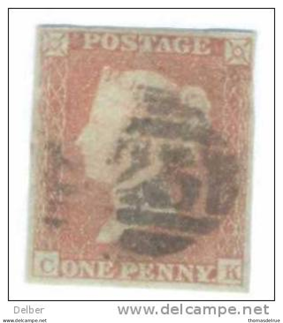 _A684: Penny Red : Imperf. SG#8-12 :  C__K - Used Stamps