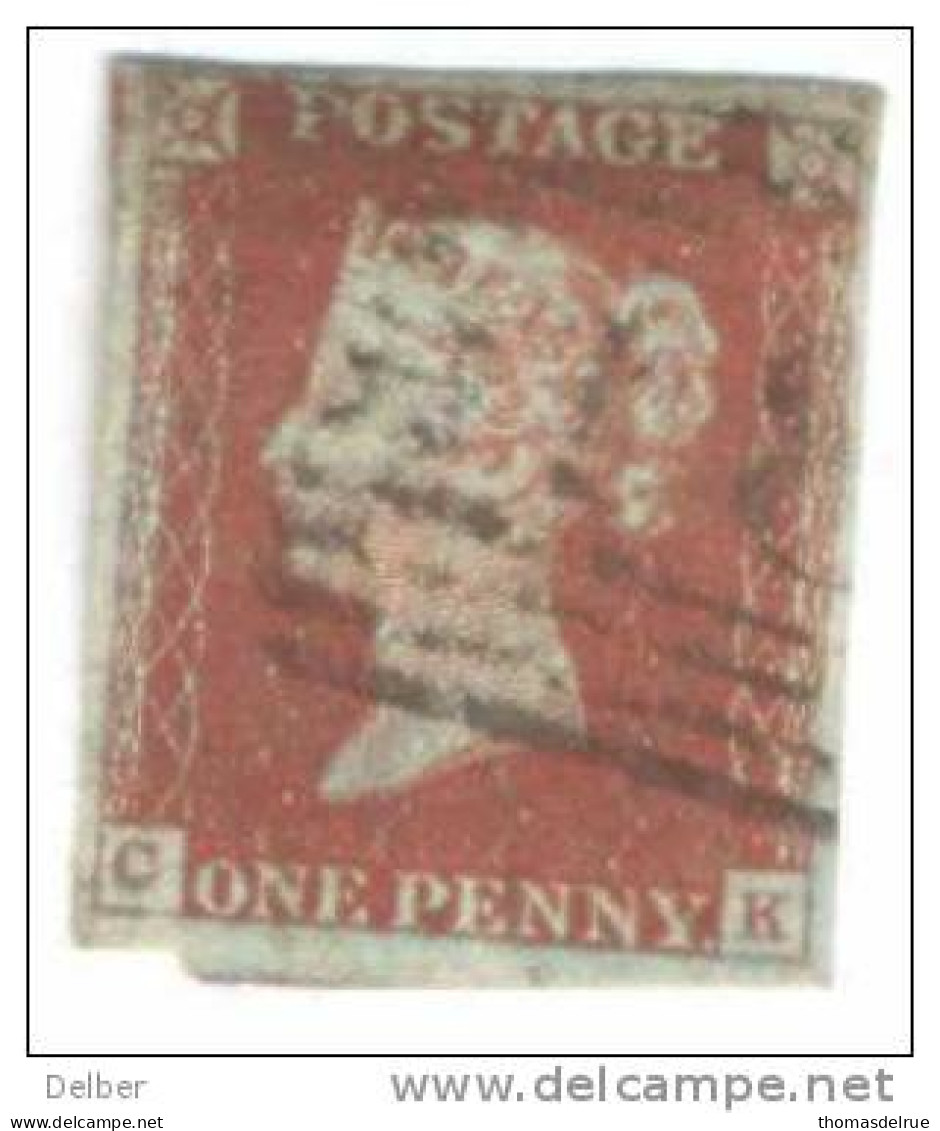 _A683: Penny Red : Imperf. SG#8-12 :  C__K - Used Stamps
