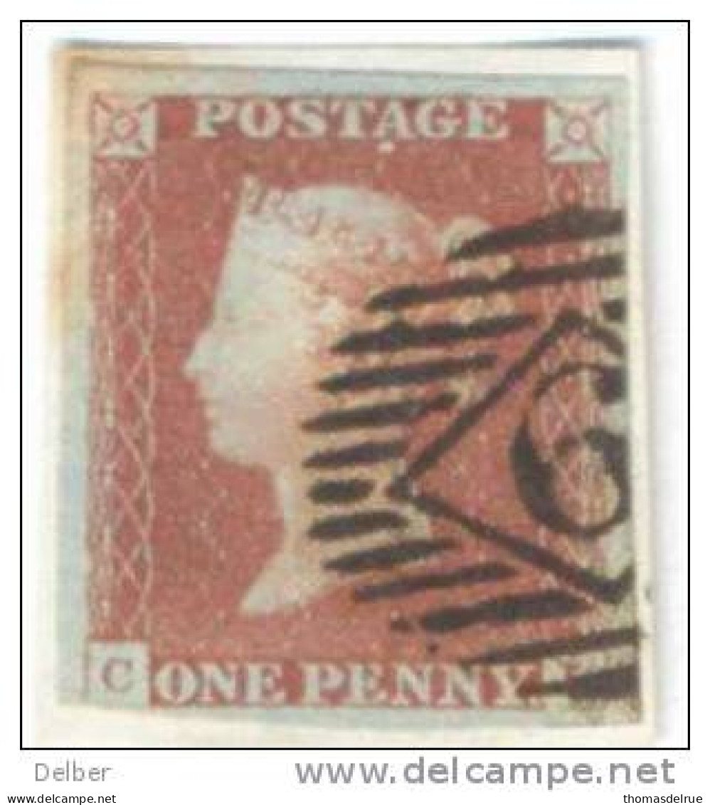 _A689: Penny Red : Imperf. SG#8-12 :  C__I - Used Stamps