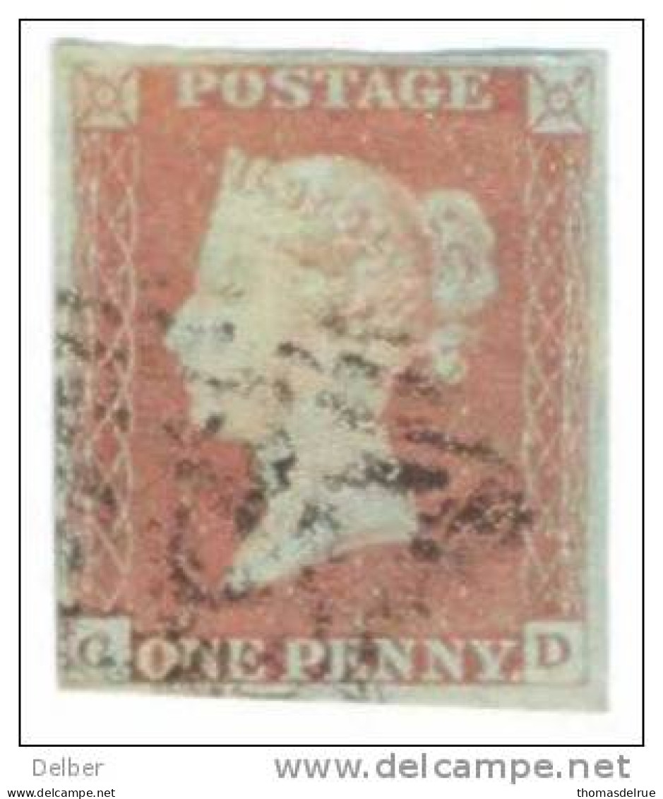 _A697: Penny Red : Imperf. SG#8-12 :  C__E - Used Stamps