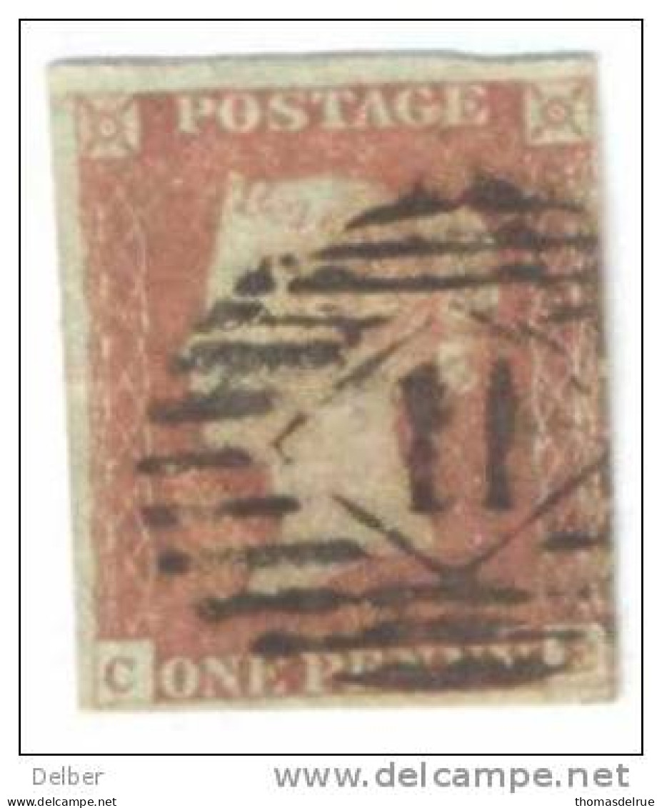 _A701: Penny Red : Imperf. SG#8-12 :  C__E - Used Stamps