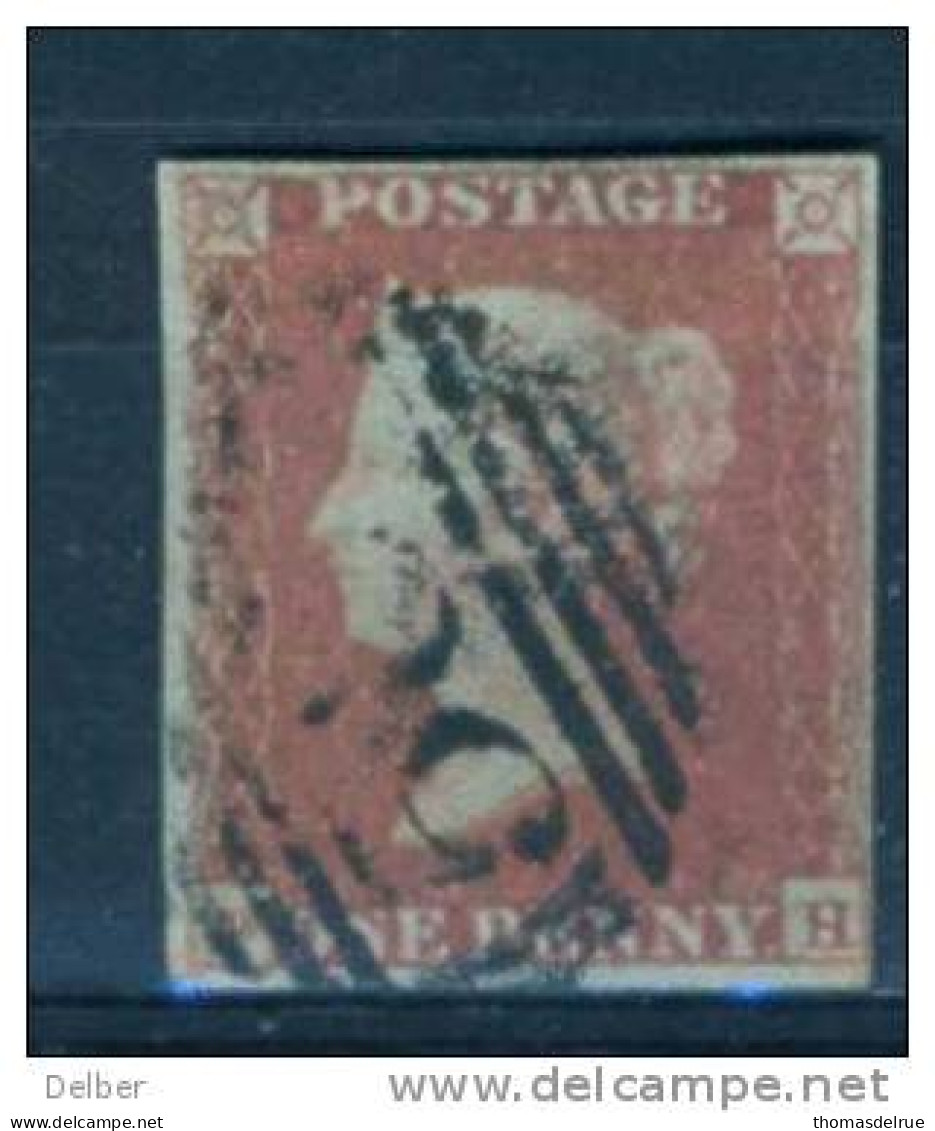 Ua536: ONE PENNY RED - Imperf. - 4 Margins : F__H - Used Stamps