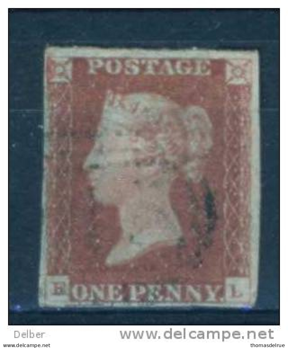 Ua547: ONE PENNY RED - Imperf. - 4 Margins : F__L - Gebruikt