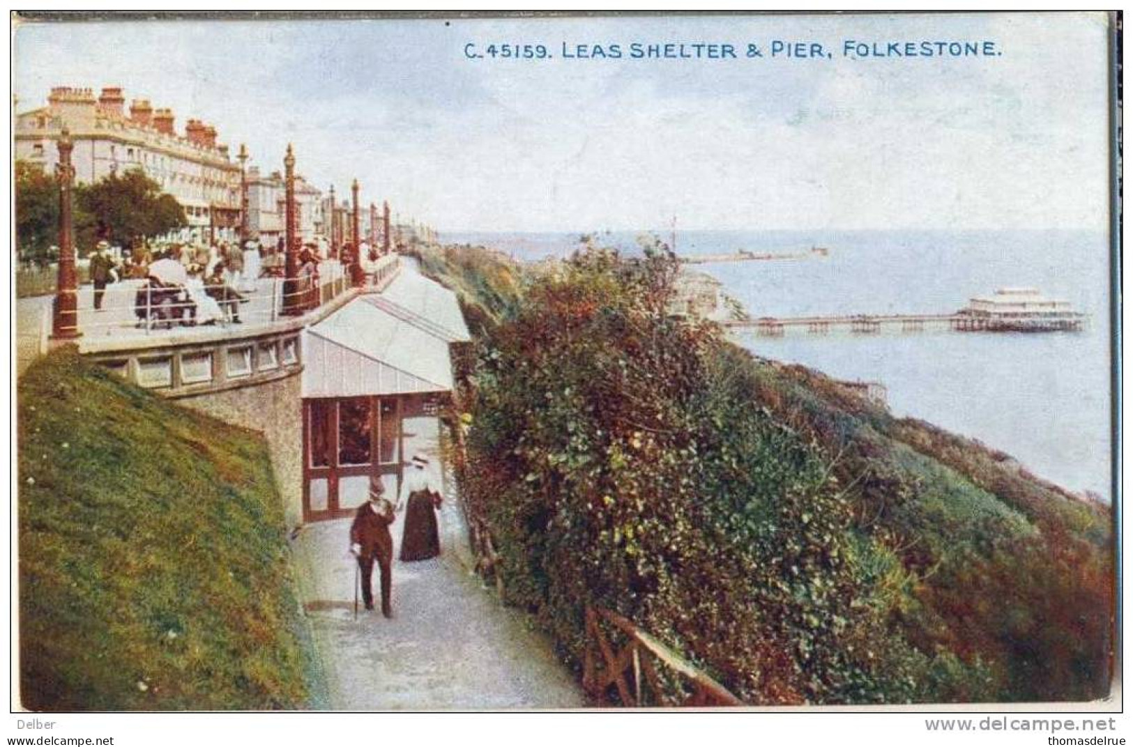 Cc928: C-45159- LEAS SHELTER & PIER , FOLKESTONE - Folkestone