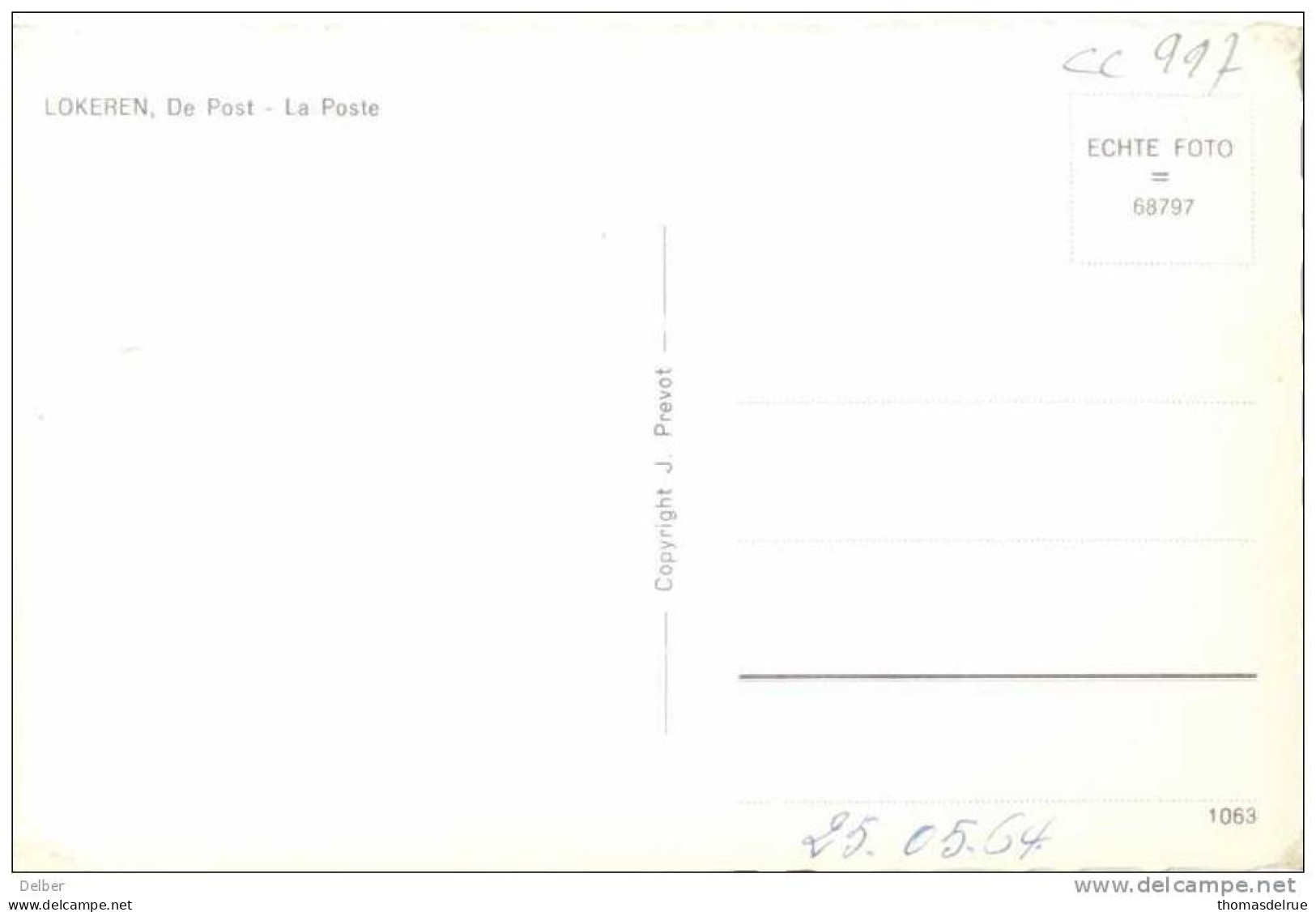 Cc997: LOKEREN, De Post  / La Poste - Lokeren