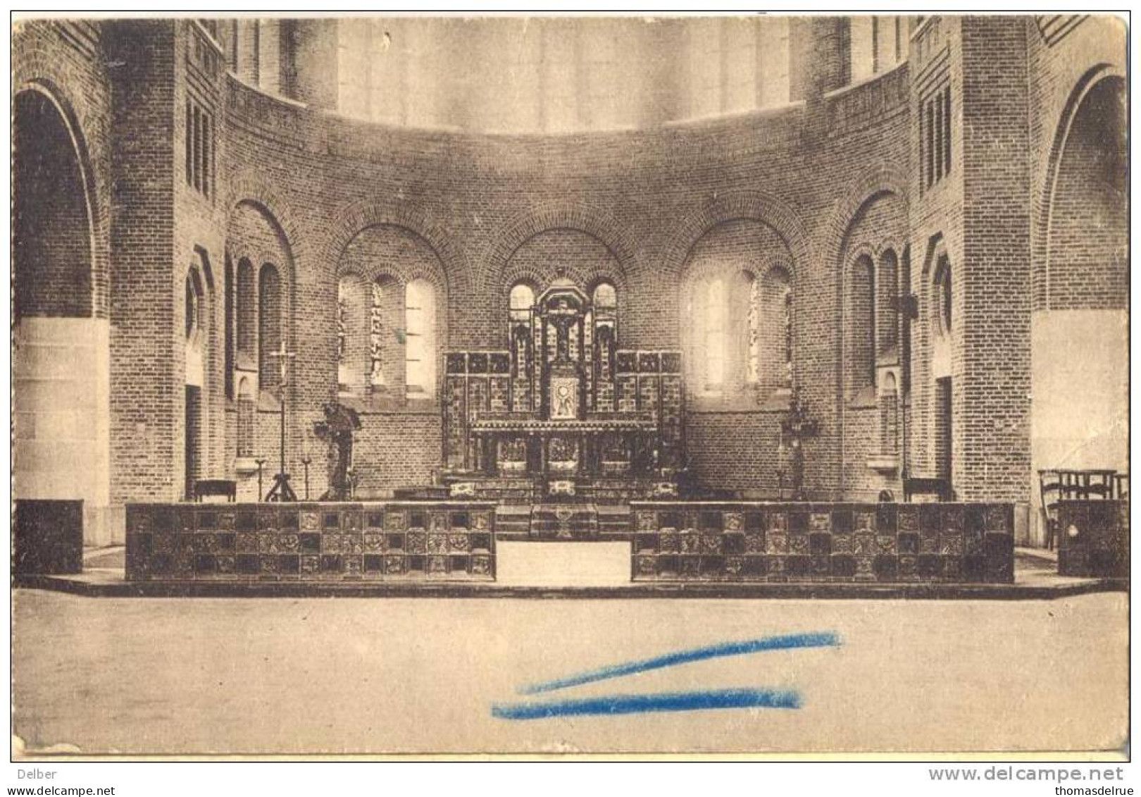 Cc401 : 2. Eglise De Warneton - Vue Du Choeur De L'Eglise Avec Banc De Comminion.... - Comines-Warneton - Komen-Waasten