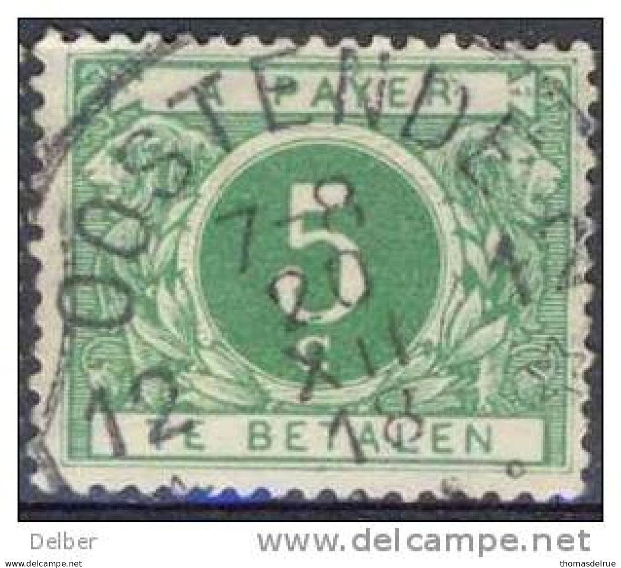 Tq733: N°TX12: [°]: G15: Postagentschap Als Noodstempel: 12* OOSTENDE 12* 7-8 20 XII 18 : Sterstempel - Fortune (1919)