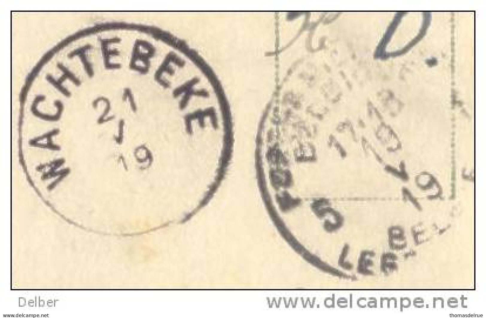 Zv839: Postkaart: KONINGSWINTER: Als S.M. PMB 5 BLP 5 > WACHTEKEKE 21 V 19 : Noodstempel (geen Uur..) - Fortune (1919)