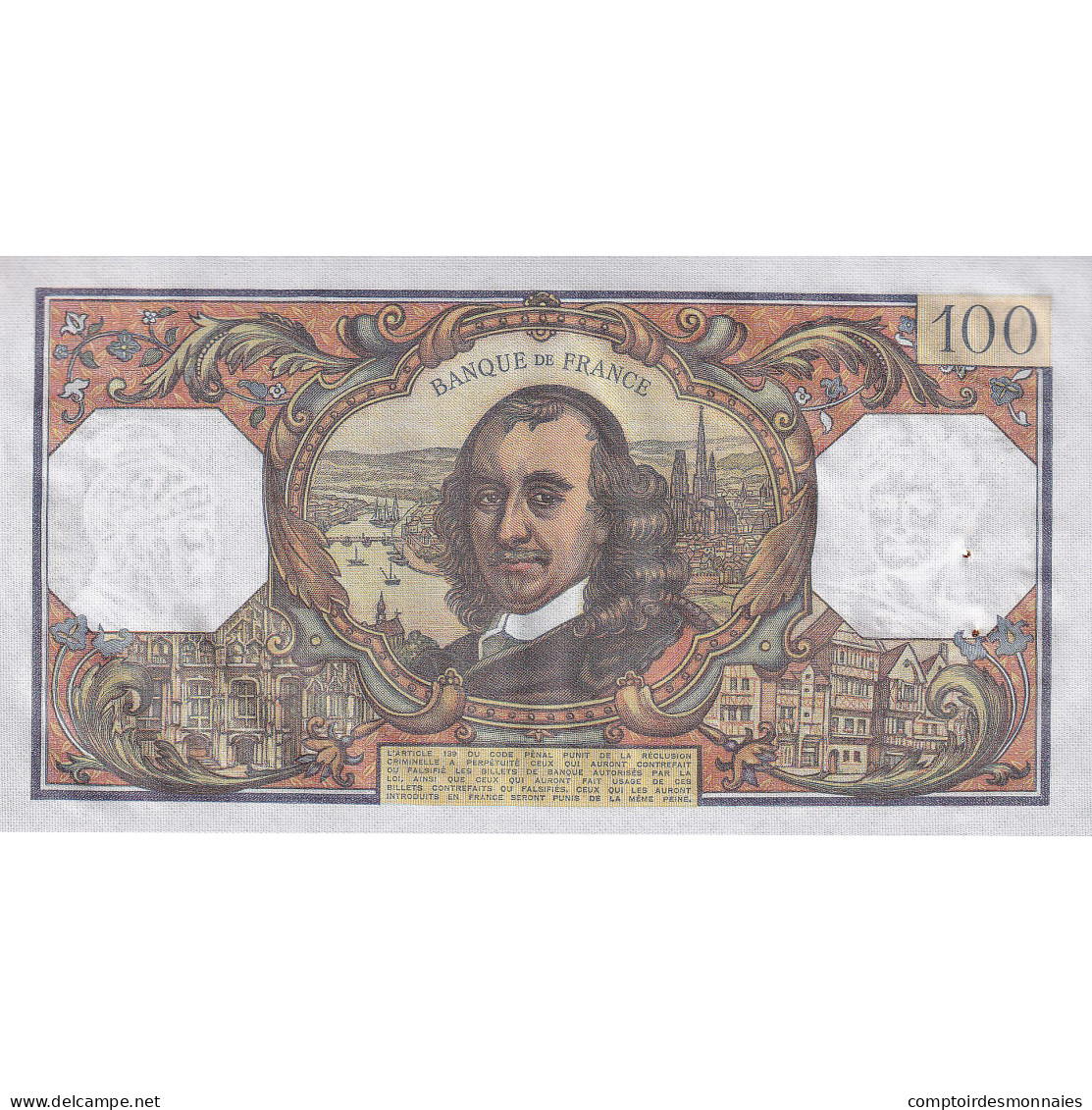 France, 100 Francs, Corneille, 1973, Z.720, TTB+, Fayette:65.42, KM:149d - 100 F 1964-1979 ''Corneille''