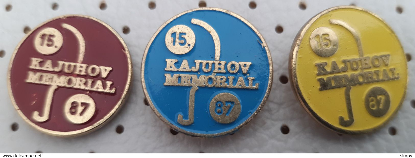 Table Tennis Tournament 15. Kajuhov Memorial  1987 Slovenia Pins Badge - Tenis De Mesa