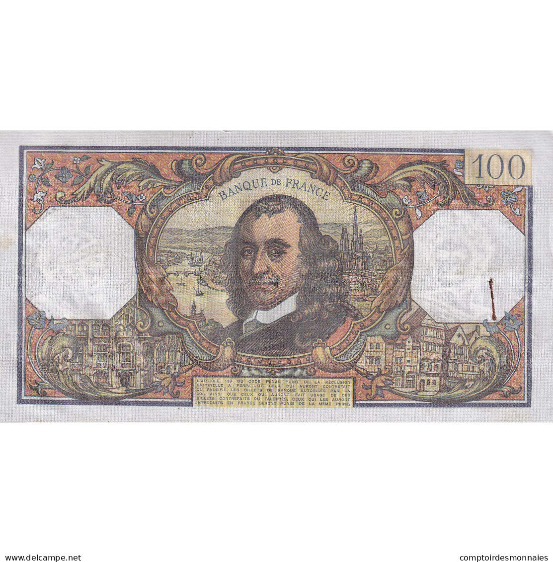 France, 100 Francs, Corneille, 1973, Z.720, TTB, Fayette:65.42, KM:149d - 100 F 1964-1979 ''Corneille''