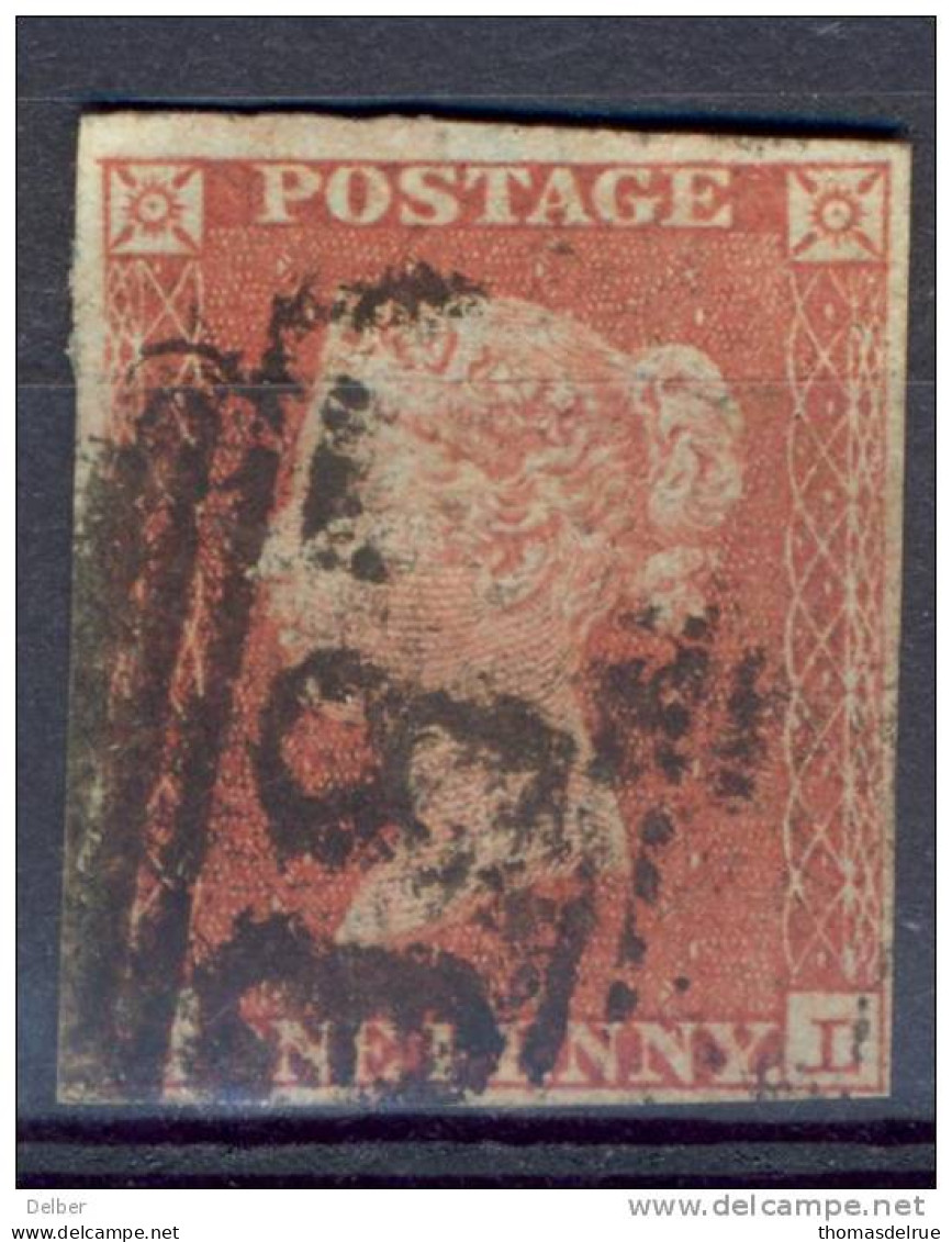 Ua431: Penny Red : Imperf. SG#8-12 : A__L  >>> 4 Margins - Used Stamps