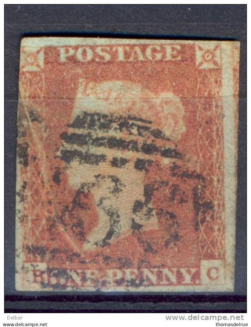 Ua430: Penny Red : Imperf. SG#8-12 : B__C  >>> 3 Margins... With Paper Ply... - Usati