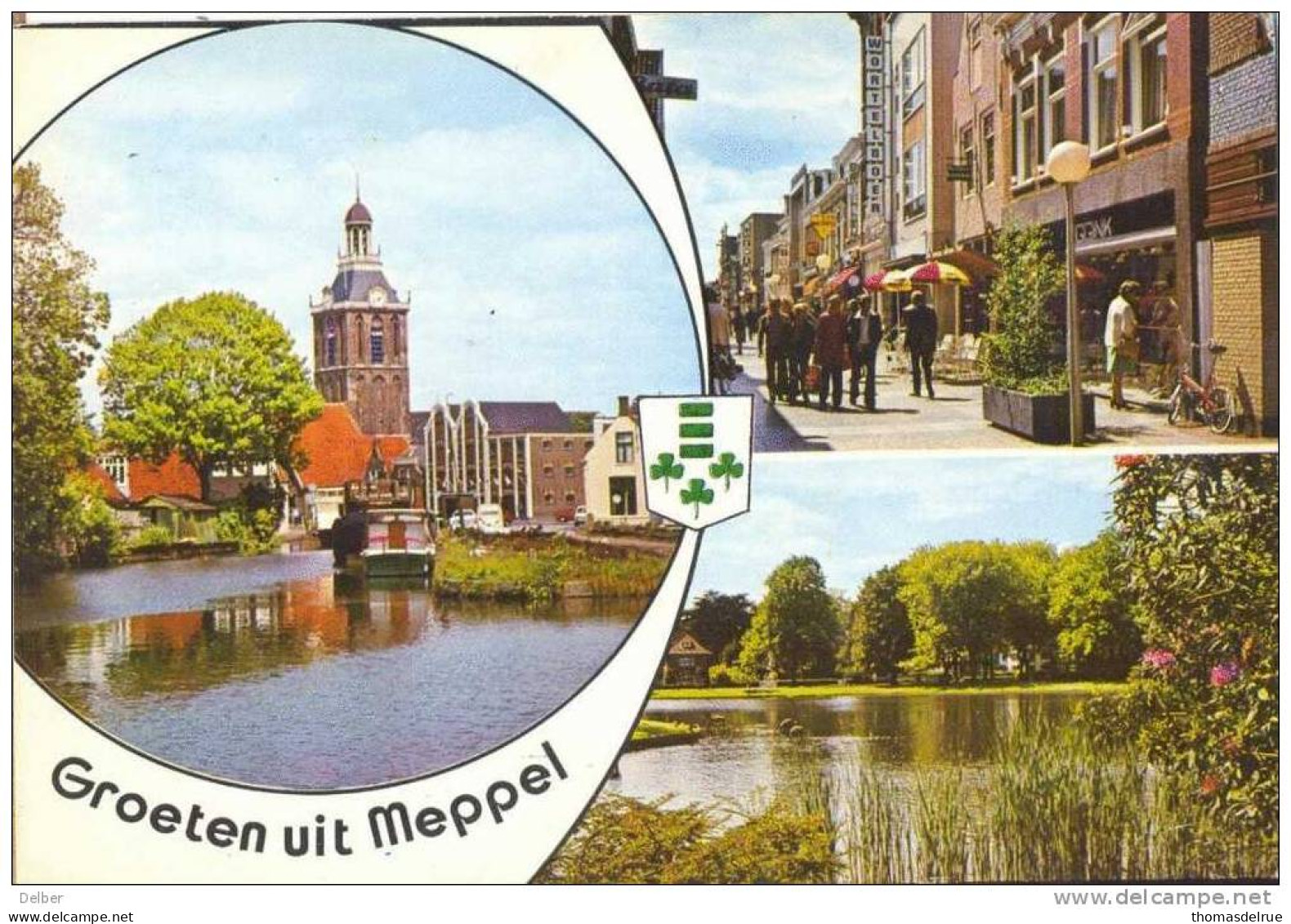 _R614: Groeten Uit MEPPEL  >> Mechelen + Diverse Onbekend-stempels/vignet - Meppel