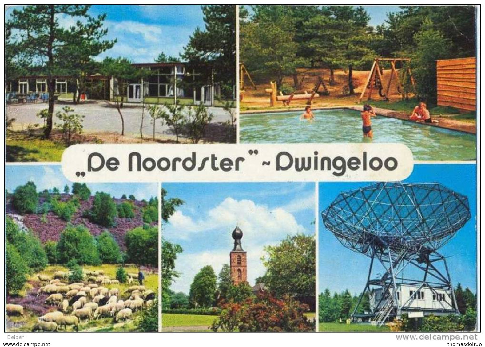 _R613: DE NOORDSTER DWINGELOO >> ANTWERPEN   + Diverse Onbekend-stempels/vignet - Dwingeloo