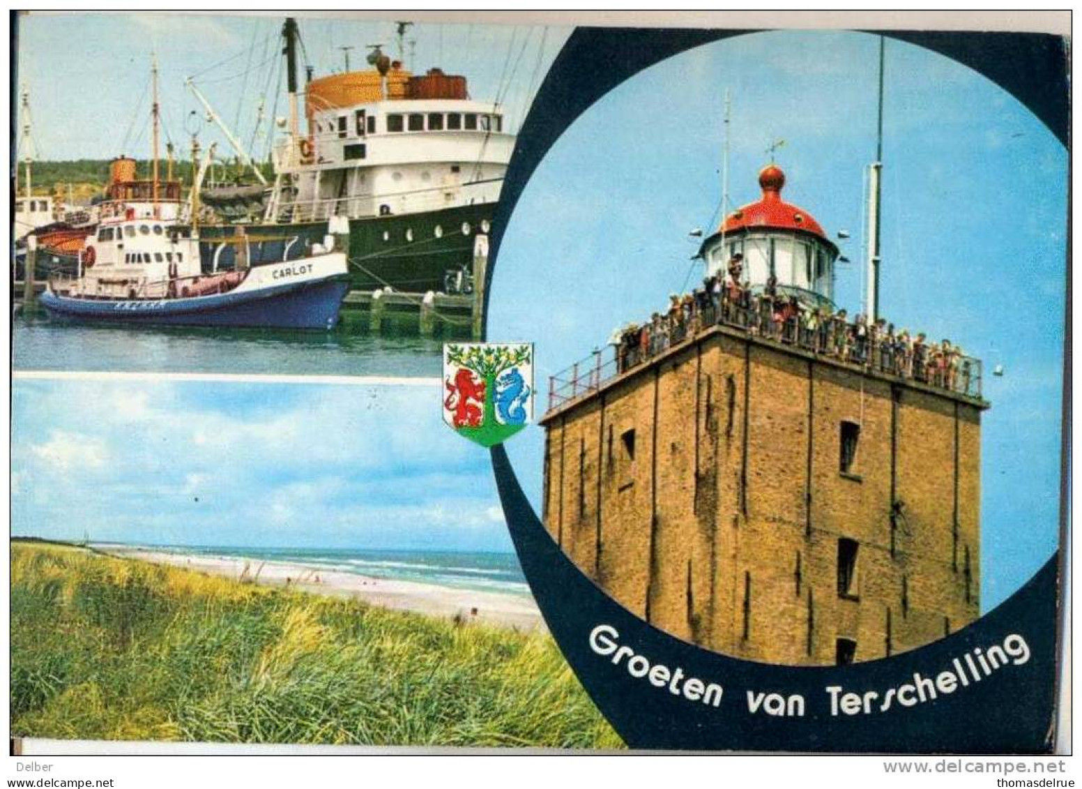 _R619: Groeten Van TERSCHELLING...> MECHELEN (B) + Onbekend-stempels... - Terschelling