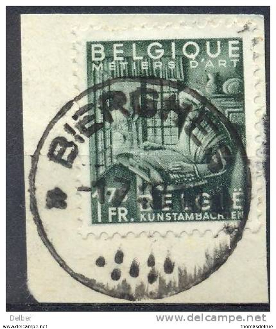 Xv841: N° 768 / Fragment: * BIERGES * : Sterstempel - 1948 Export