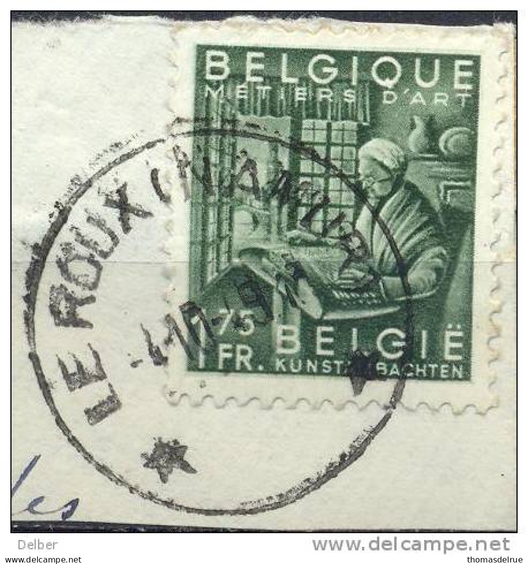 Xv840: N° 768 / Fragment: *LE ROULS(NAMUR) * : Sterstempel - 1948 Exportation