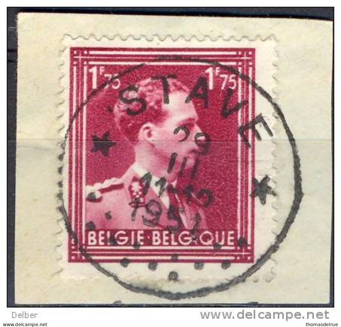 Qr798: N° 832:  * STAVE  *  : Sterstempel  / Fragment - 1936-1957 Collar Abierto