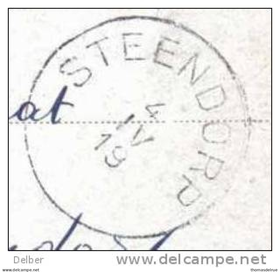 _G464: Fantasiekaart Als S.M. :5 PMB-BLP 5 > STEENDORP: Aankomst: NOODSTEMPEL : Gewijzigd Datummidden: 4 IV 19 - Fortune Cancels (1919)