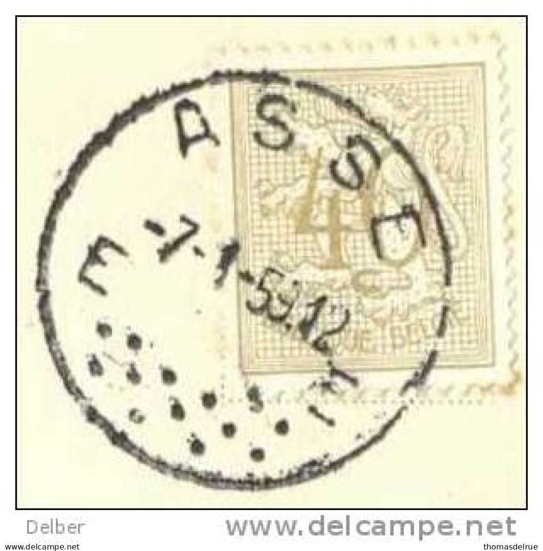 _G119: Fantasiekaart: N°853: E ASSE E - 1951-1975 Heraldieke Leeuw