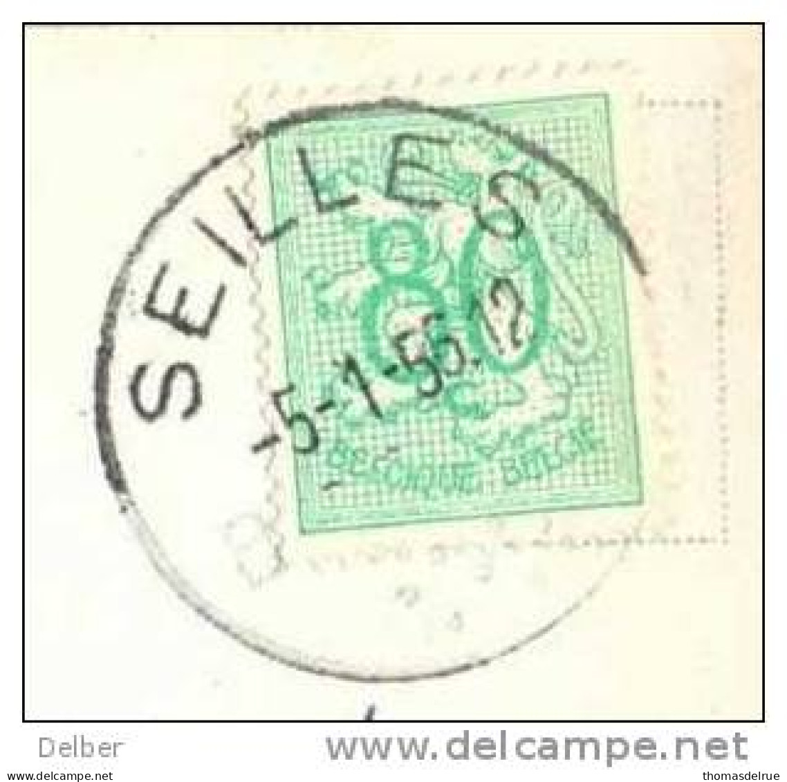 _N822: Fantasiekaart : N°857: B SEILLES B > Oostende - 1951-1975 Heraldischer Löwe (Lion Héraldique)