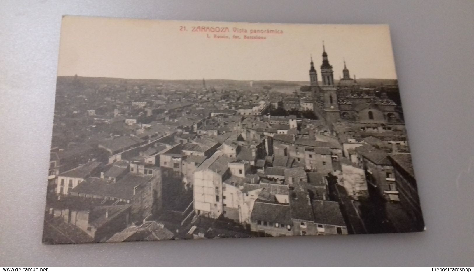 ZARAGOZA VISTA PANORAMICA ESPAÑA ZARAGOZA ARAGON No.21  UNUSED - Zaragoza