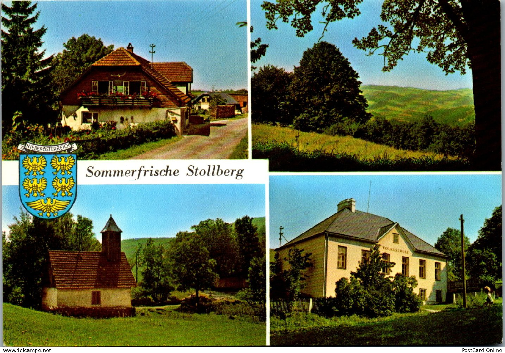 47052 - Niederösterreich - Laaben , Stollberg , Volksschule , Mehrbildkarte - Nicht Gelaufen  - St. Pölten