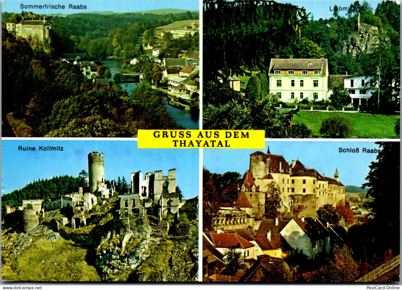 47044 - Niederösterreich - Raabs An Der Thaya , Gruss Aus Dem Thayatal , Ruine Kollmitz - Gelaufen 1985 - Raabs An Der Thaya