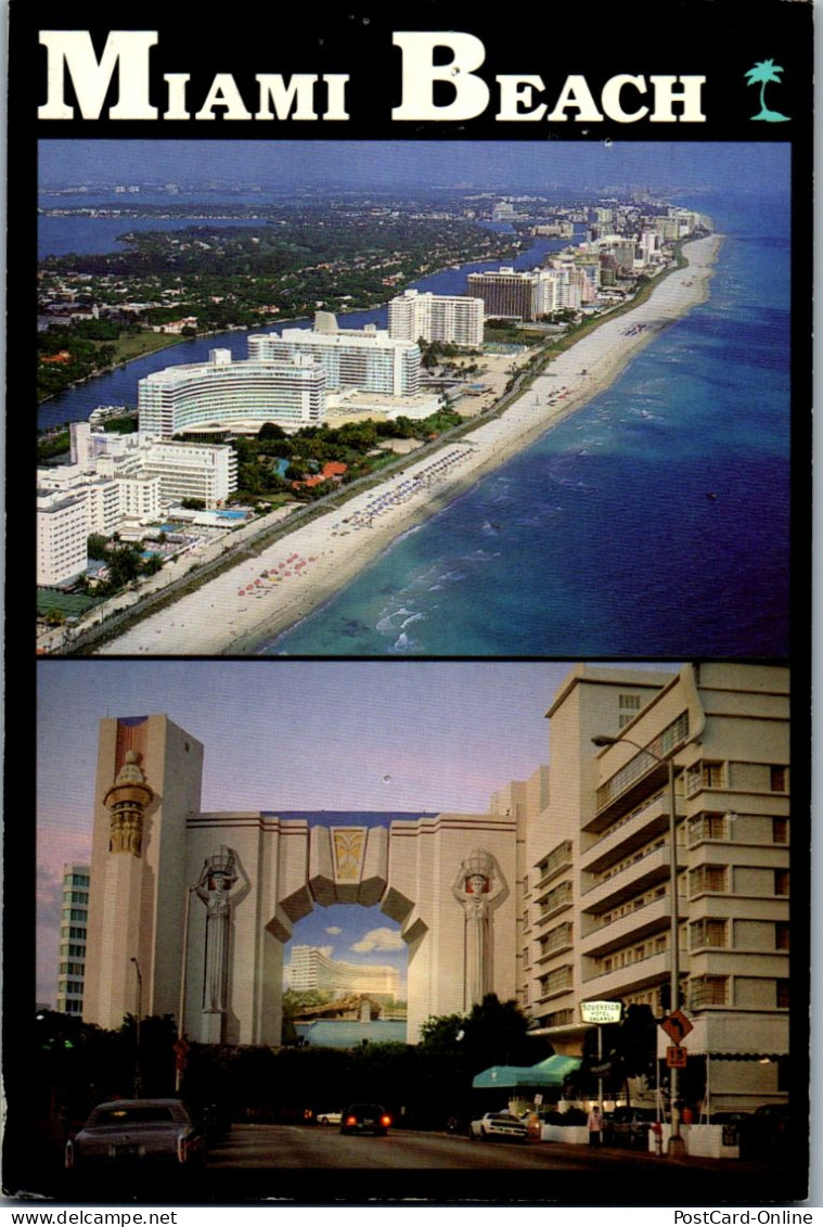 47006 - USA - Miami Beach , Mehrbildkarte - Gelaufen 1996 - Miami Beach