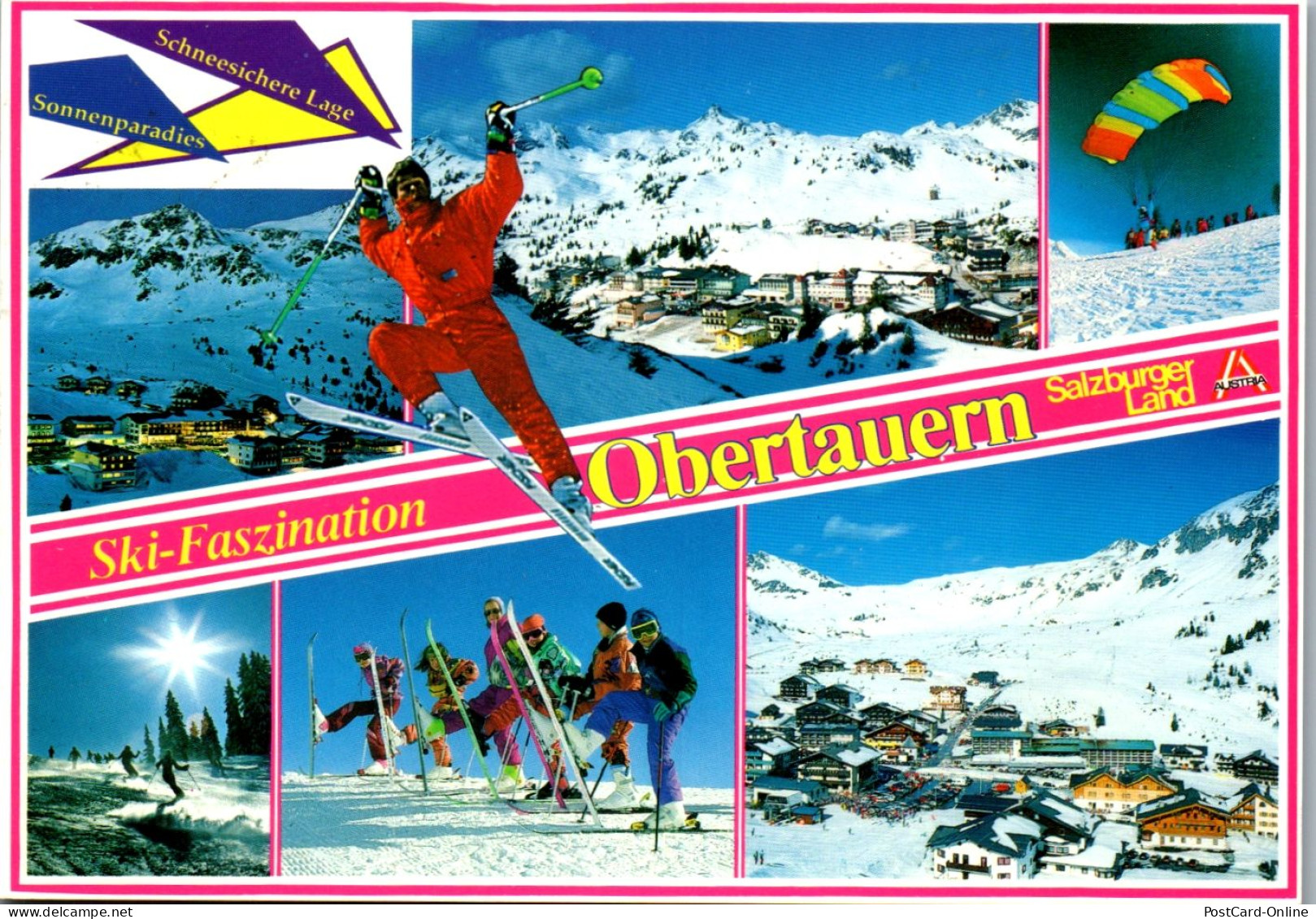 47019 - Salzburg - Obertauern , Ski , Mehrbildkarte - Gelaufen  - Obertauern