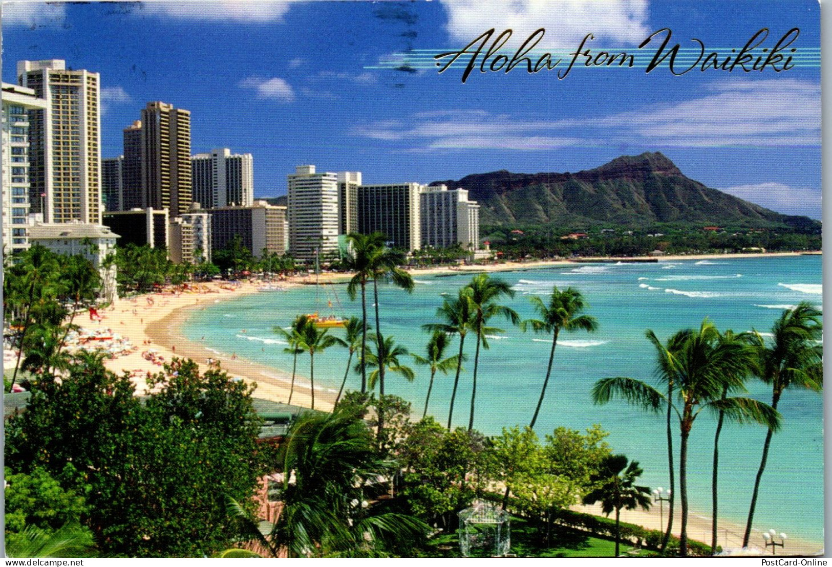 46966 - USA - Waikiki , Waikiki Beach - Gelaufen 2015 - Honolulu