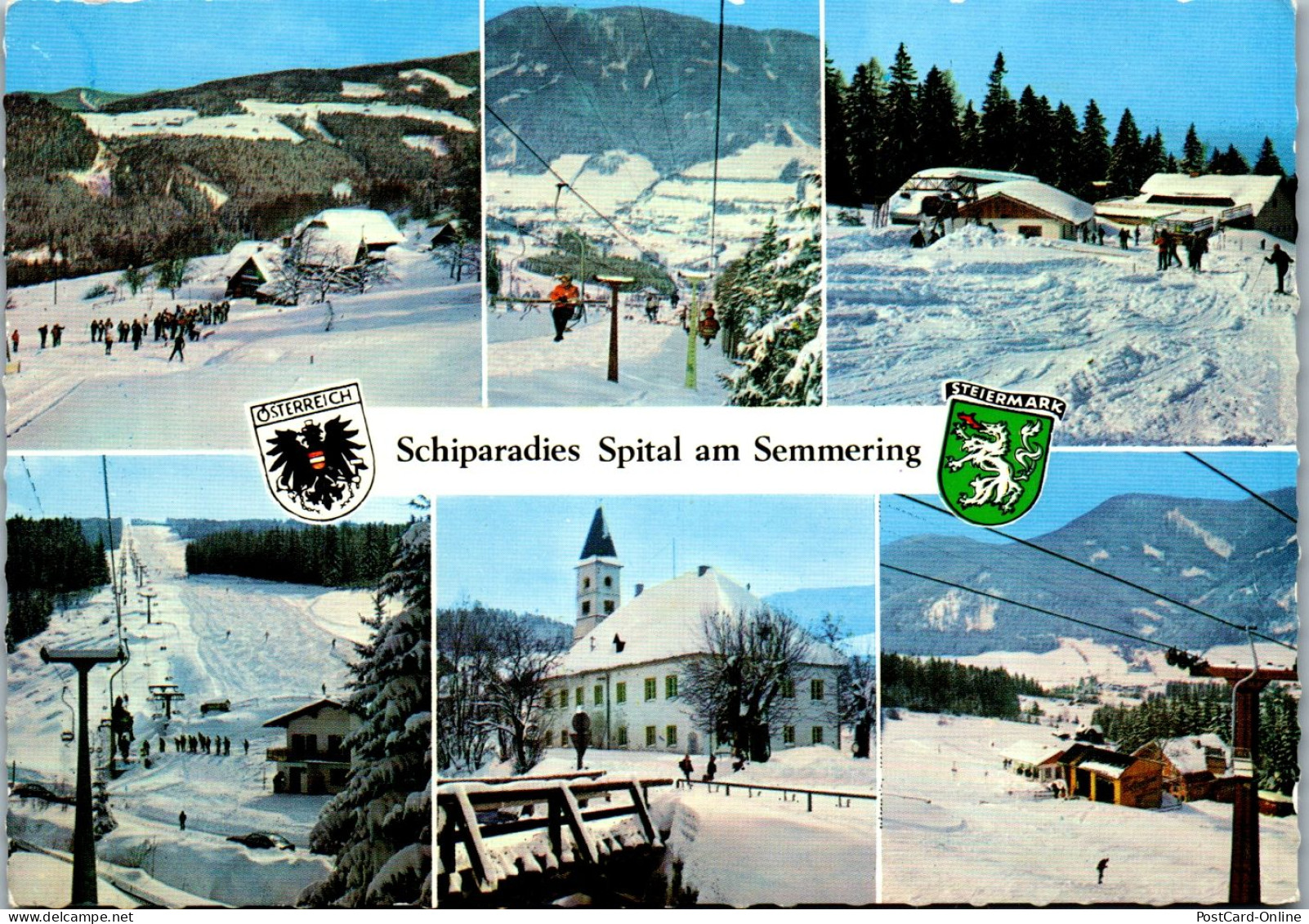 46888 - Steiermark - Spital Am Semmering , Ski , Winter , Mehrbildkarte - Nicht Gelaufen  - Steinhaus Am Semmering