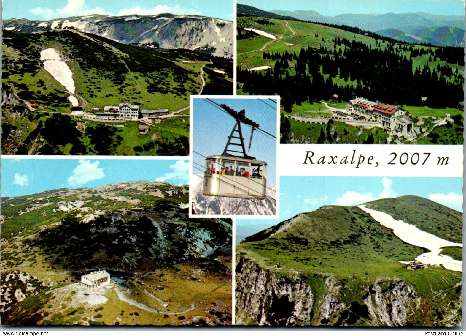 46832 - Niederösterreich - Raxalpe , Ottohaus , Berghotel , Raxsilbahn , Habsburghaus , Karl Ludwig Haus , Raxkircherl - Raxgebiet