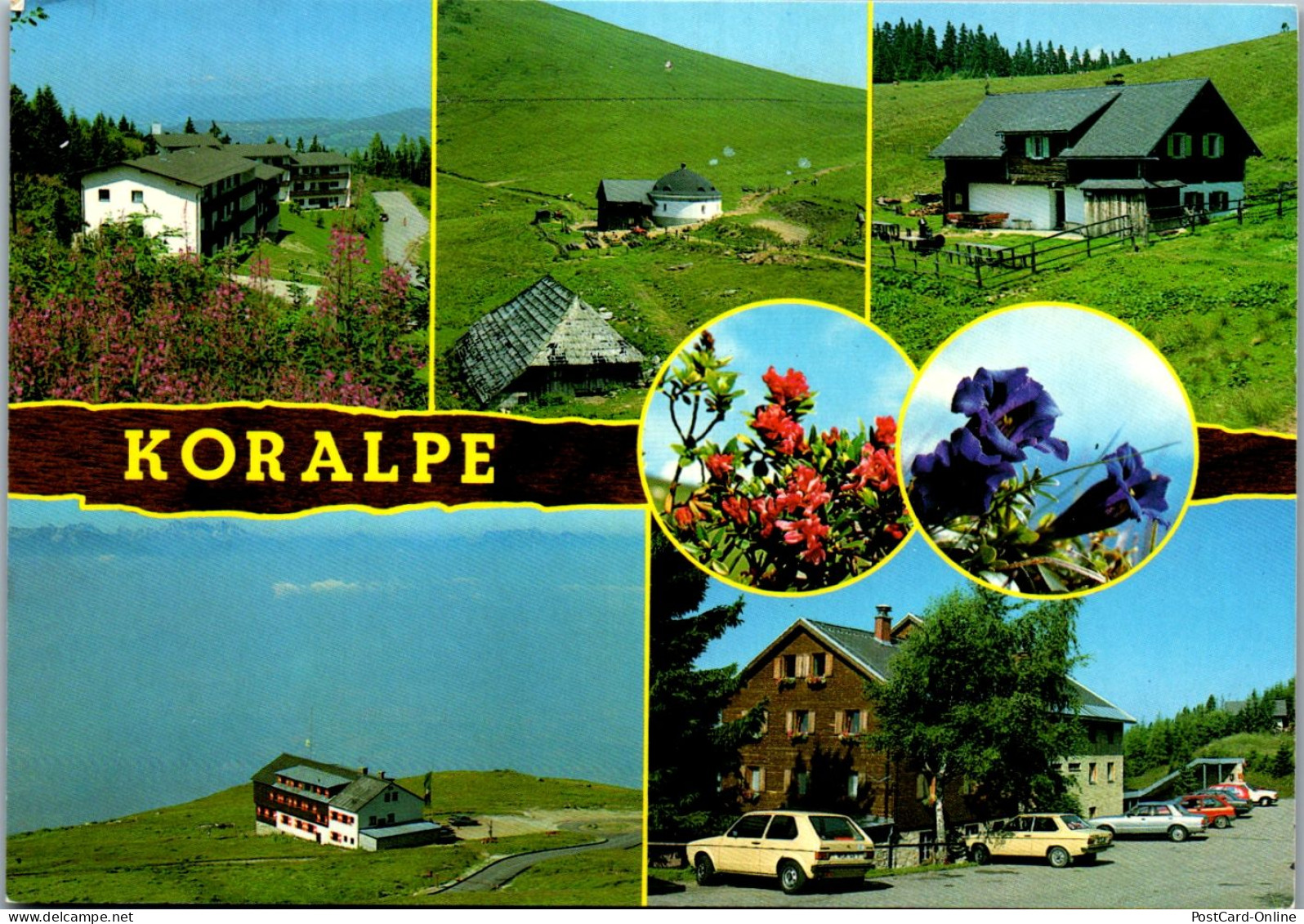 46824 - Steiermark - Koralpe , Mehrbildkarte , VW Golf - Gelaufen  - Deutschlandsberg