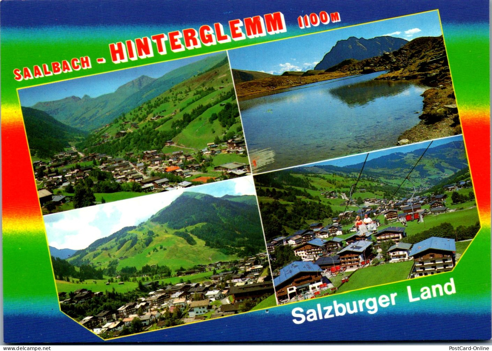 46823 - Salzburg - Saalbach Hinterglemm , Hochtorsee , Zwölferkogel , Mehrbildkarte - Gelaufen  - Saalbach