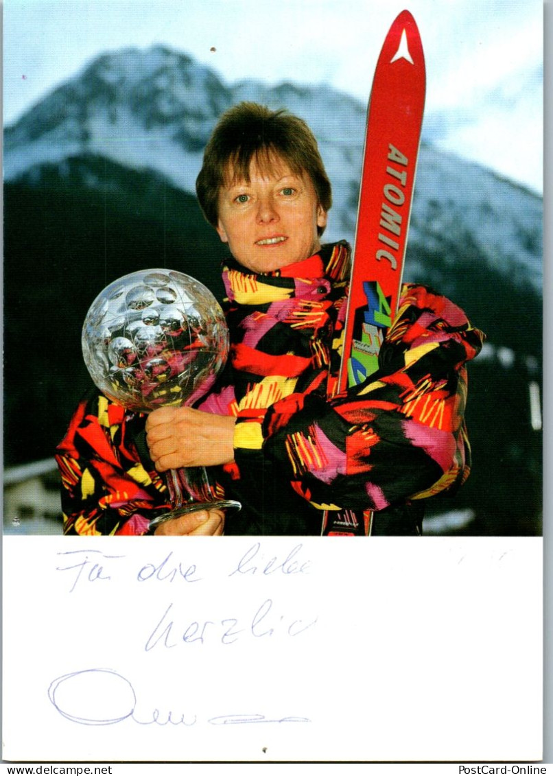 46801 - Berühmte Persöhnlichkeiten - Annemarie Moser , Autogramm , Olympia Siegerin Ski - Nicht Gelaufen  - Sportler