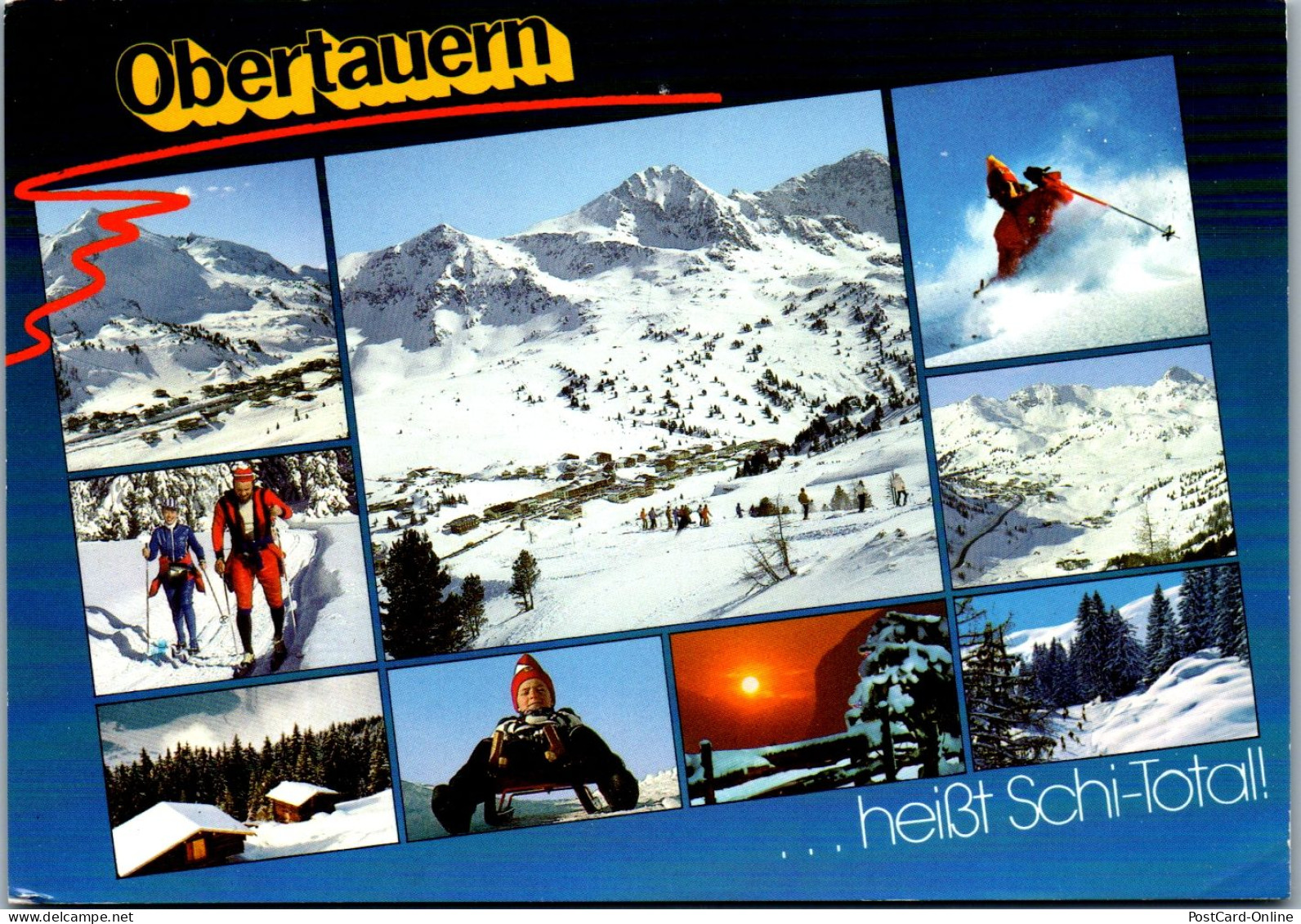 46769 - Salzburg - Obertauern , Ski , Mehrbildkarte - Gelaufen  - Obertauern