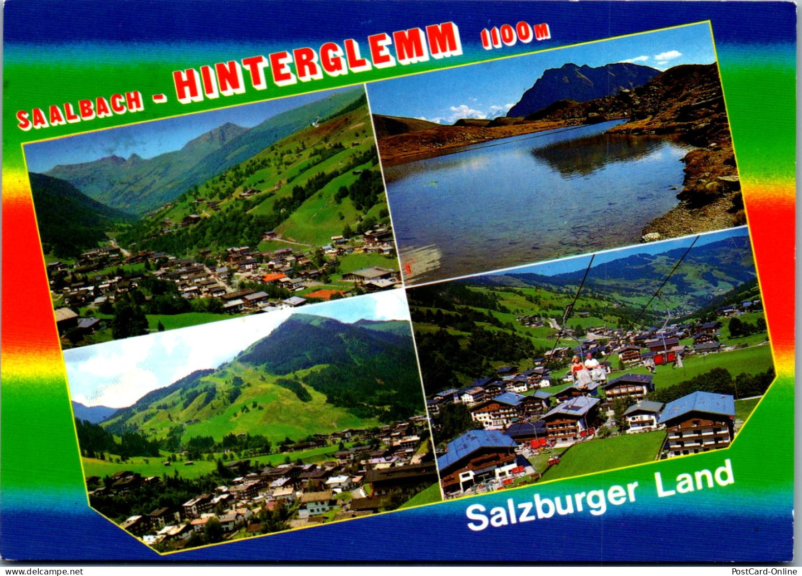 46760 - Salzburg - Saalbach Hinterglemm , Hochtorsee , Zwölferkogel , Mehrbildkarte - Gelaufen  - Saalbach