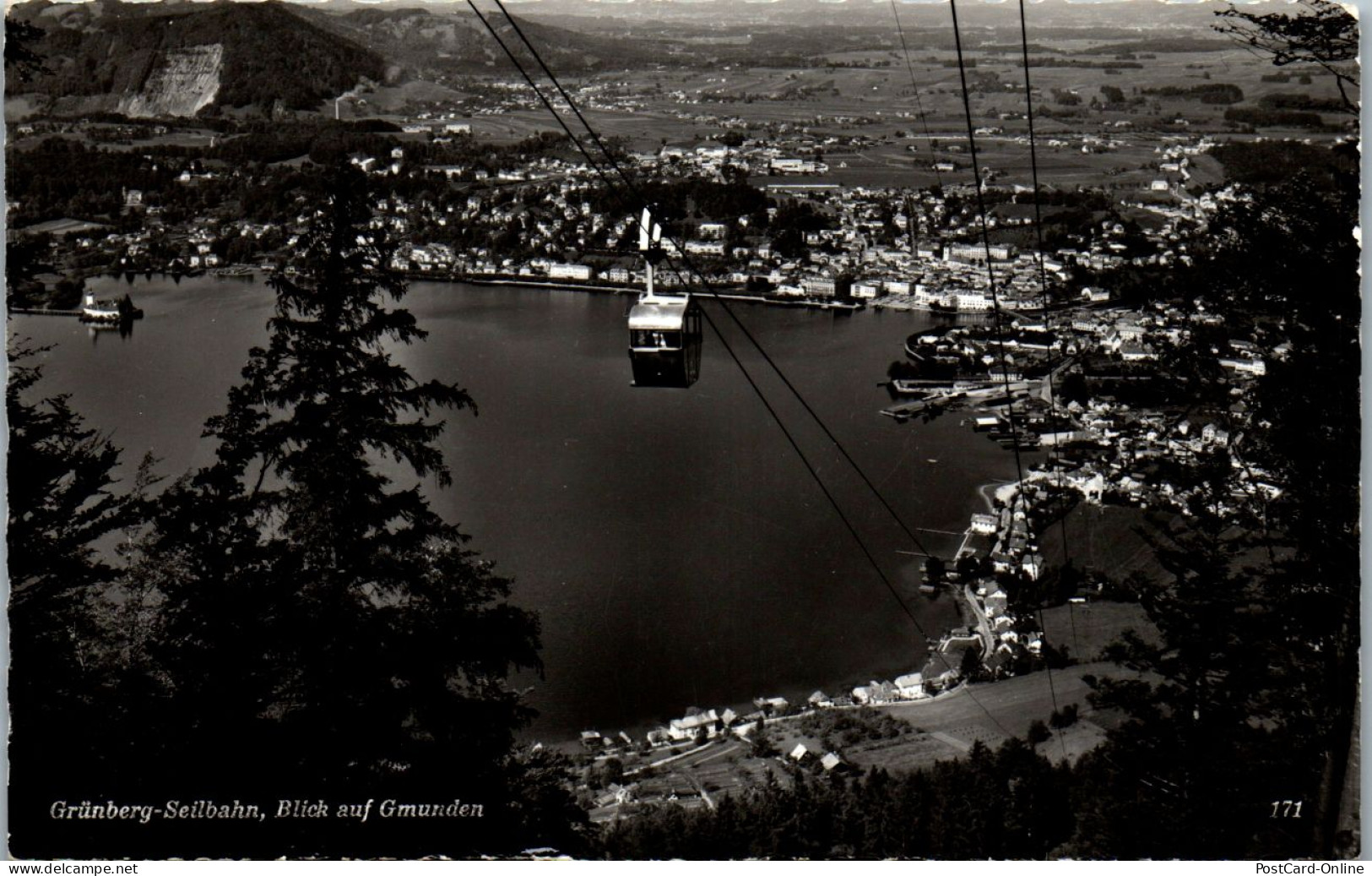 46713 - Oberösterreich - Gmunden , Grünberg Seilbahn , Panorama - Nicht Gelaufen  - Gmunden