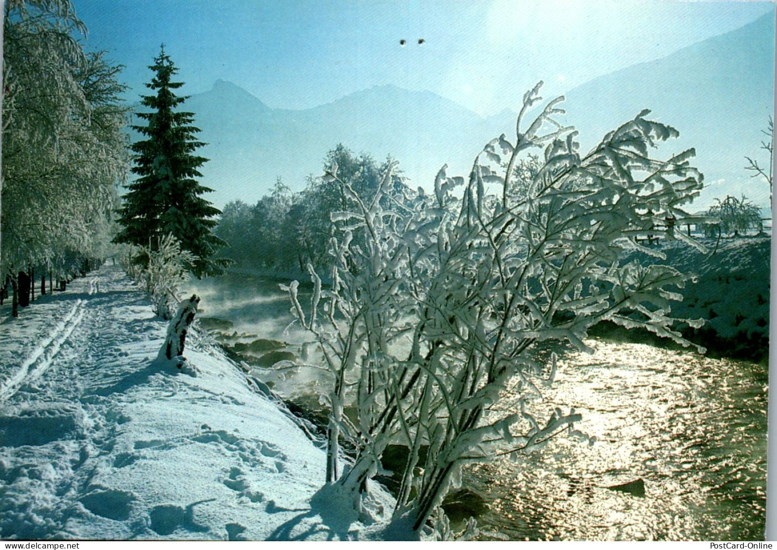 46688 - Salzburg - Bad Hofgastein , Achenloipe Mit Hohen Tauern , Winter - Gelaufen  - Bad Hofgastein