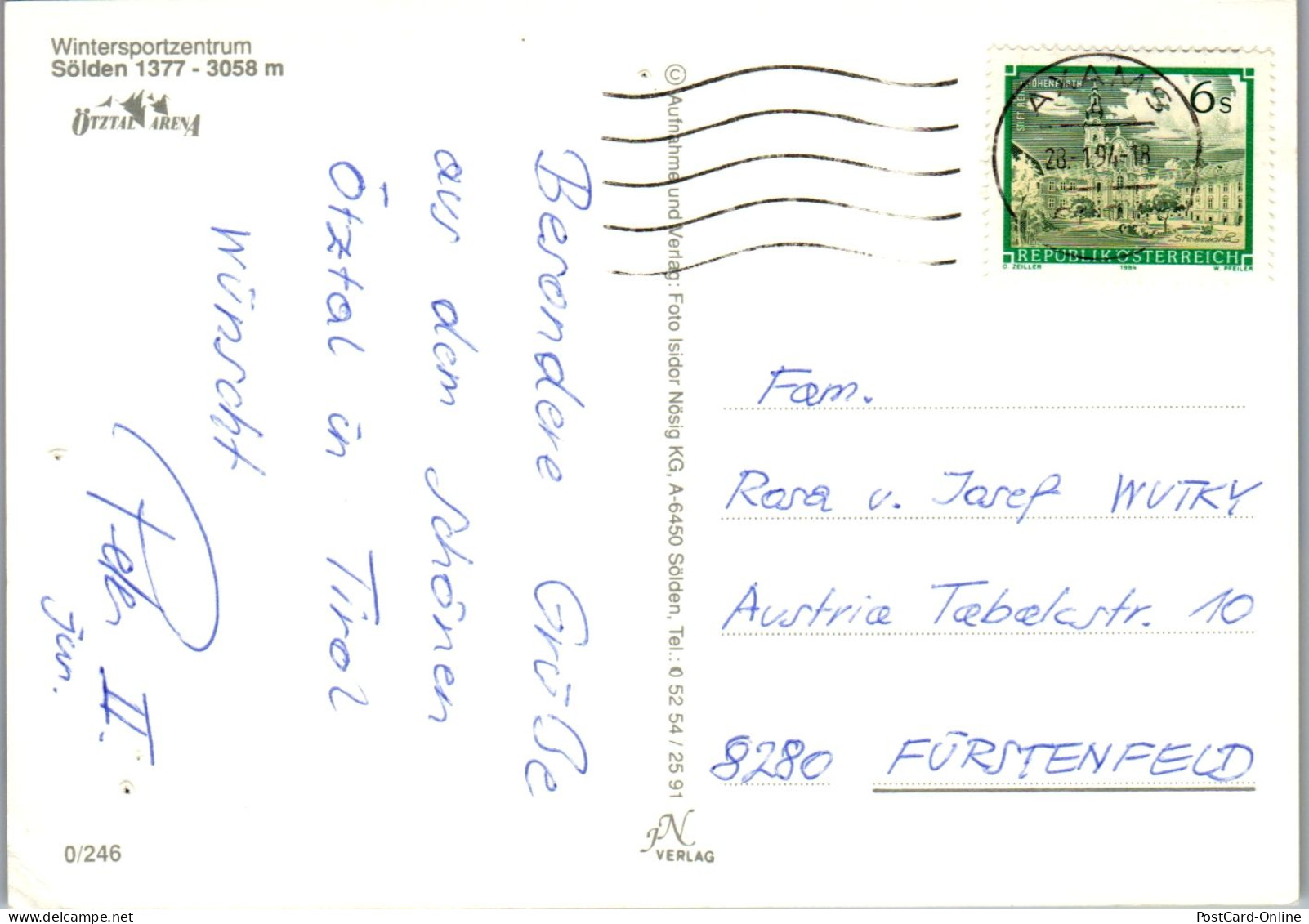 46642 - Tirol - Sölden , Mehrbildkarte - Gelaufen 1997 - Sölden