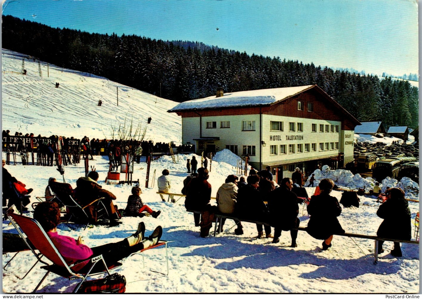 46640 - Schweiz - Goldingen , Skigebiet Atzmännig , Hotel Talstation - Gelaufen 1994 - Goldingen