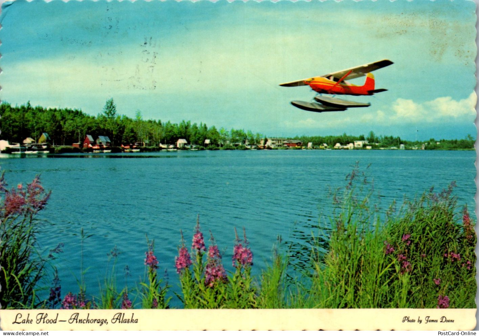 46614 - USA - Anchorage , Lake Hood , Alaska , Wasserflugzeug - Gelaufen 1982 - Anchorage