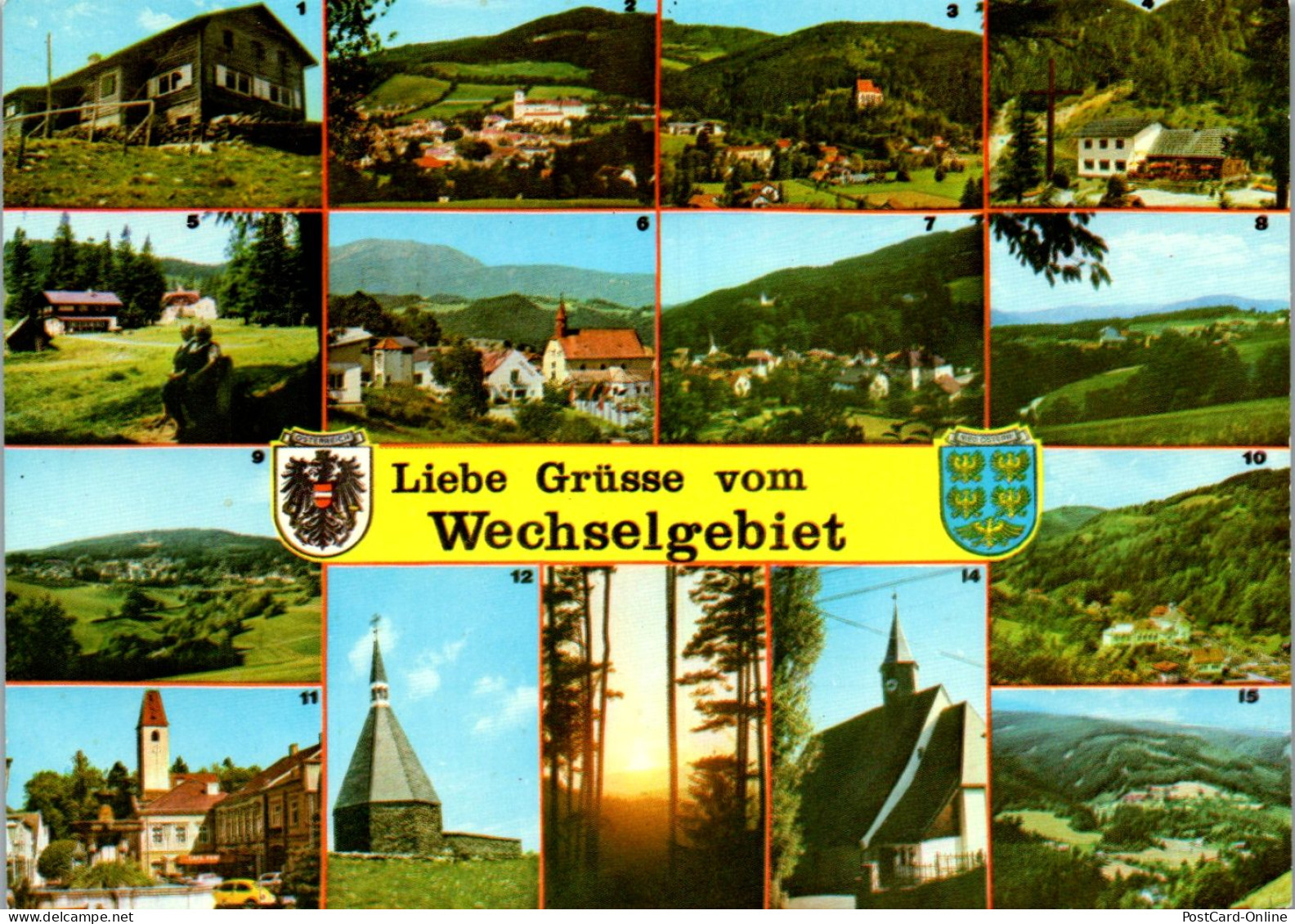 47172 - Niederösterreich - Wechsel , Kummerbauer Stadl , Feistritz , Aspang , Heldenkirche , Mariensee - Gelaufen 1982 - Wechsel