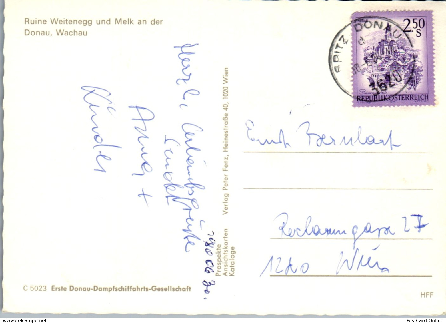 47160 - Niederösterreich - Melk , Ruine Weitenegg Und Melk A. D. Donau , Wachau - Gelaufen 1980 - Melk
