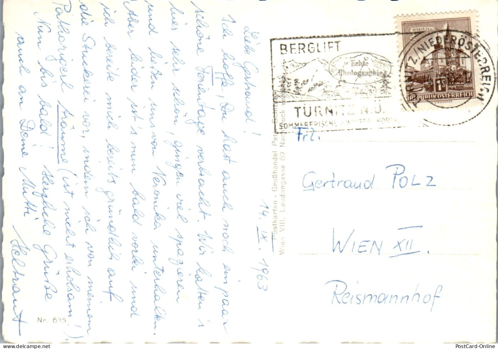 47127 - Niederösterreich - Türnitz , Gruss Aus , Mehrbildkarte - Gelaufen 1963 - Lilienfeld